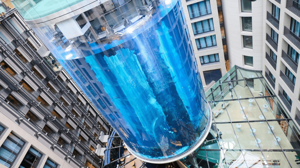 16-meter aquarium exploded in the Berlin Hotel